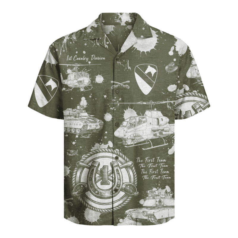 US Army 1st Cavalry Division Regiment Hawaiian Shirt