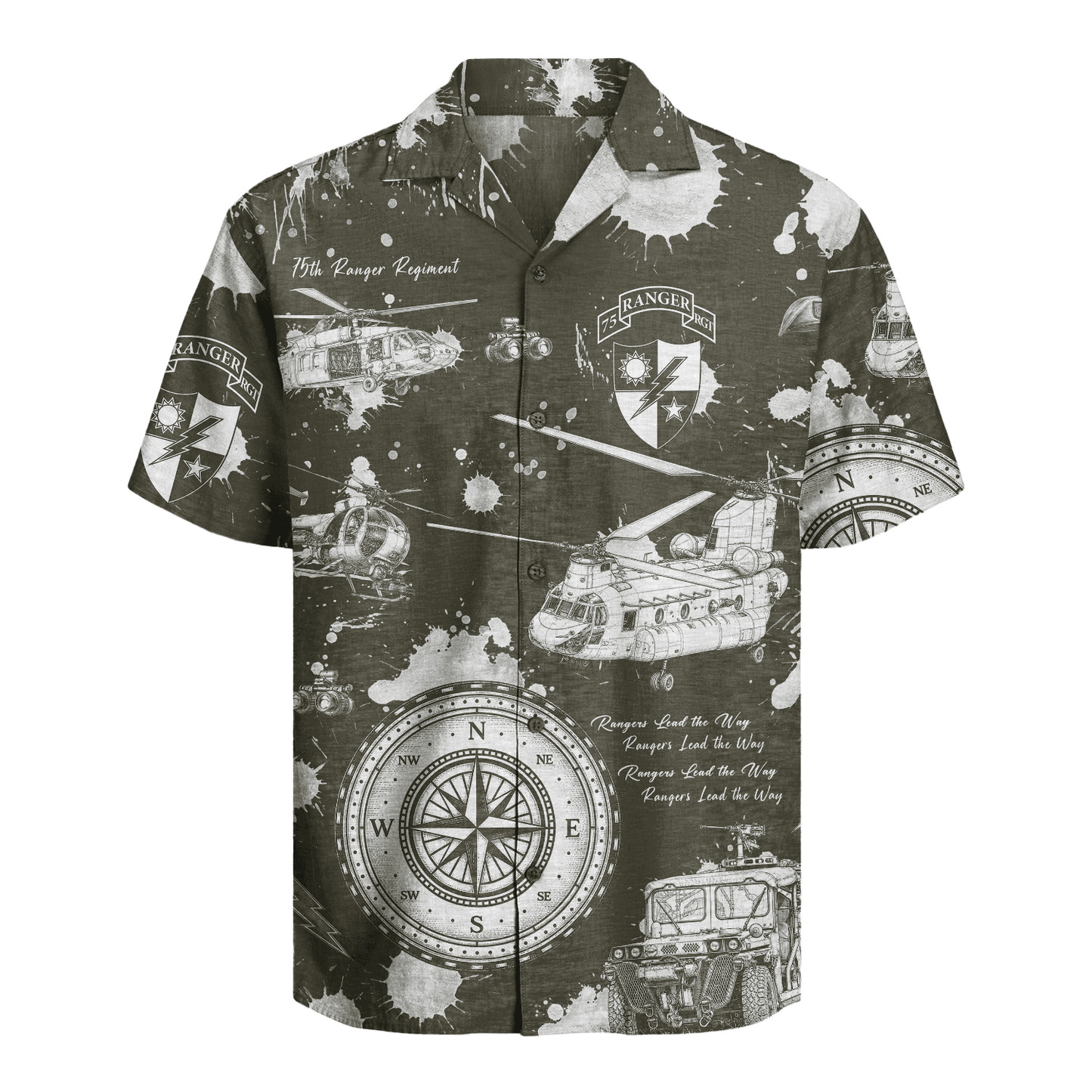 US Army - 75th Ranger Hawaiian Shirt