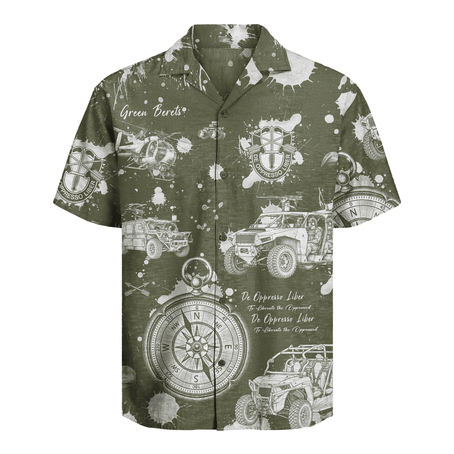 US Army - Green Berets Hawaiian Shirt
