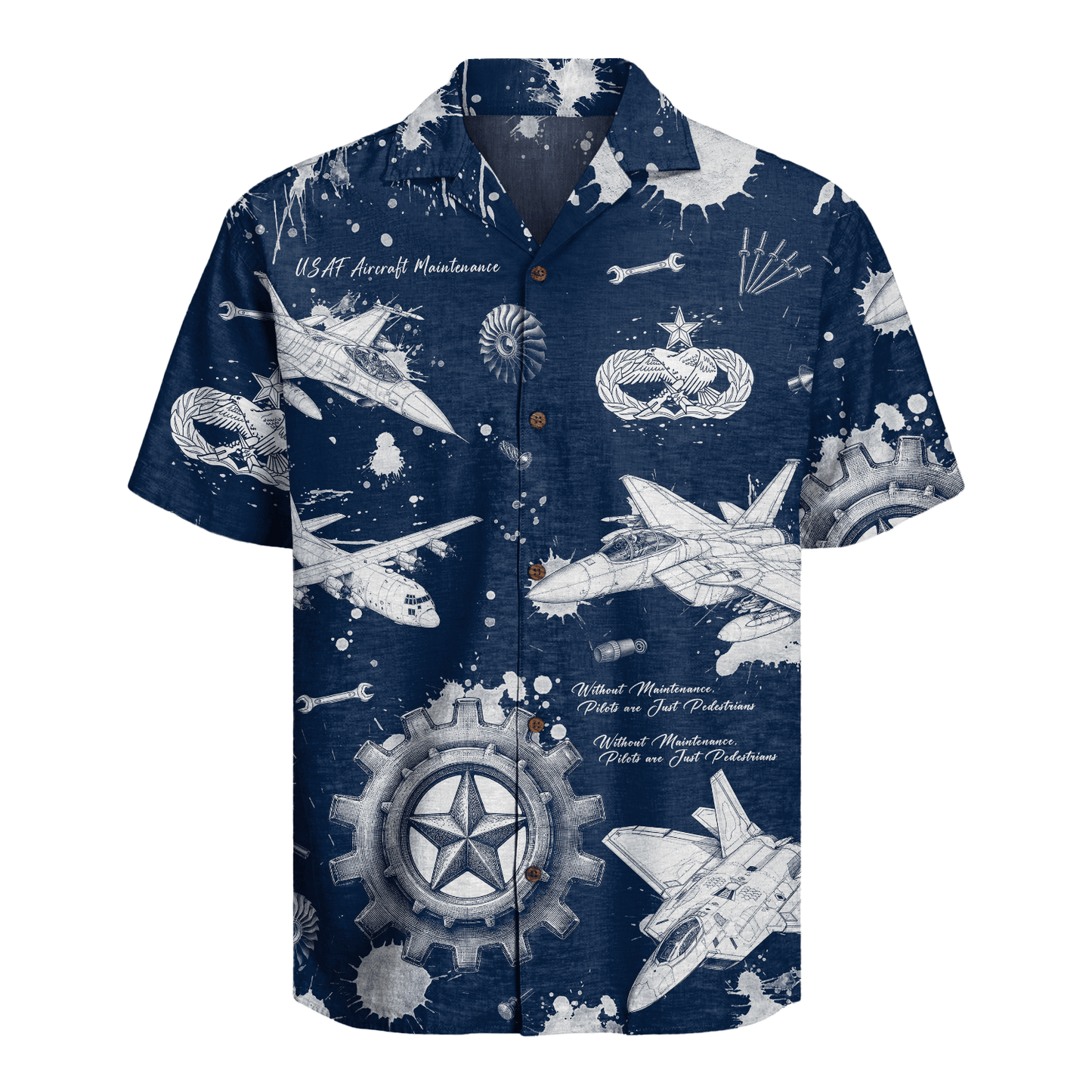 US Air Force - Aircraft Maintenance (2A) - Hawaiian Shirt