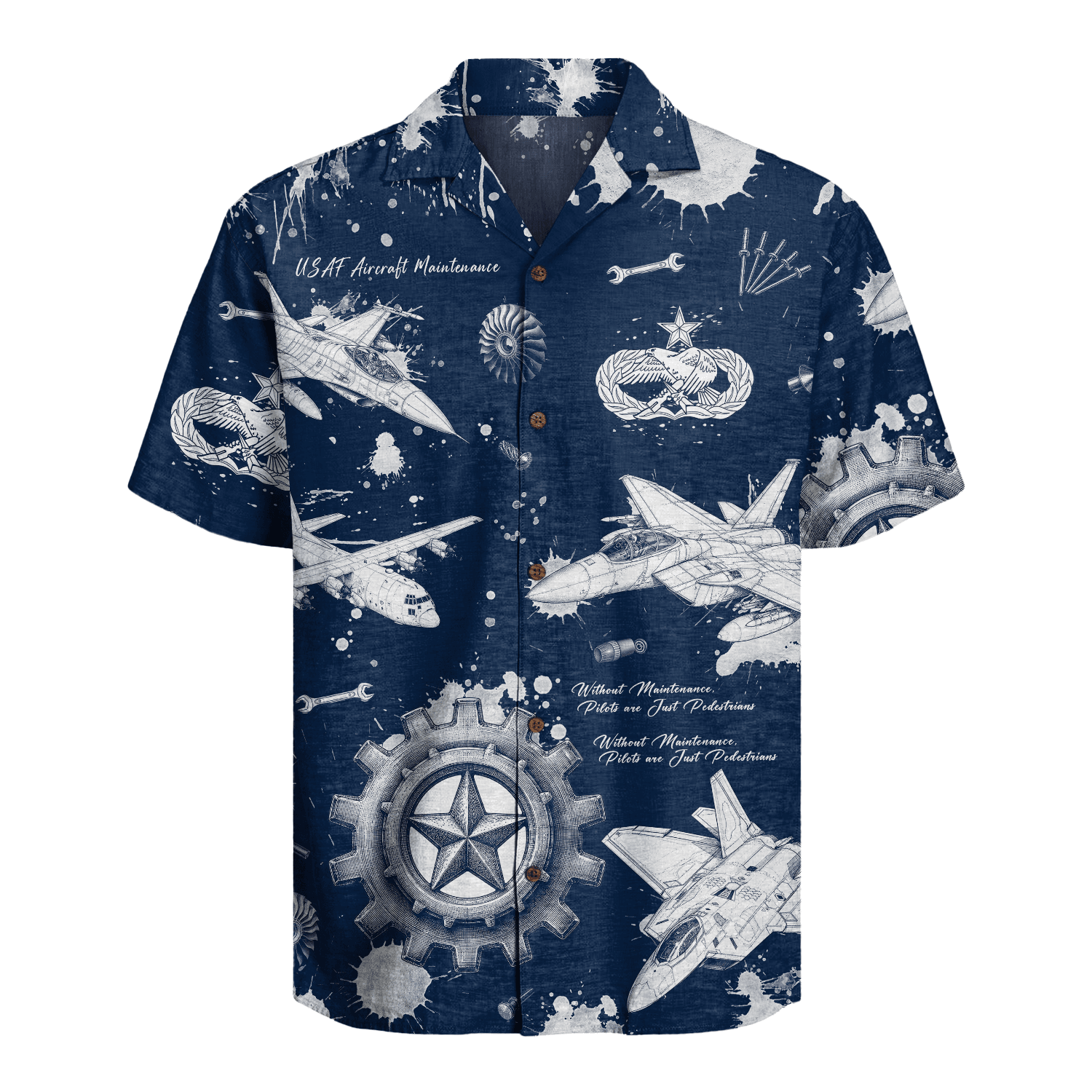 US Air Force - Aircraft Maintenance (2A) - Hawaiian Shirt