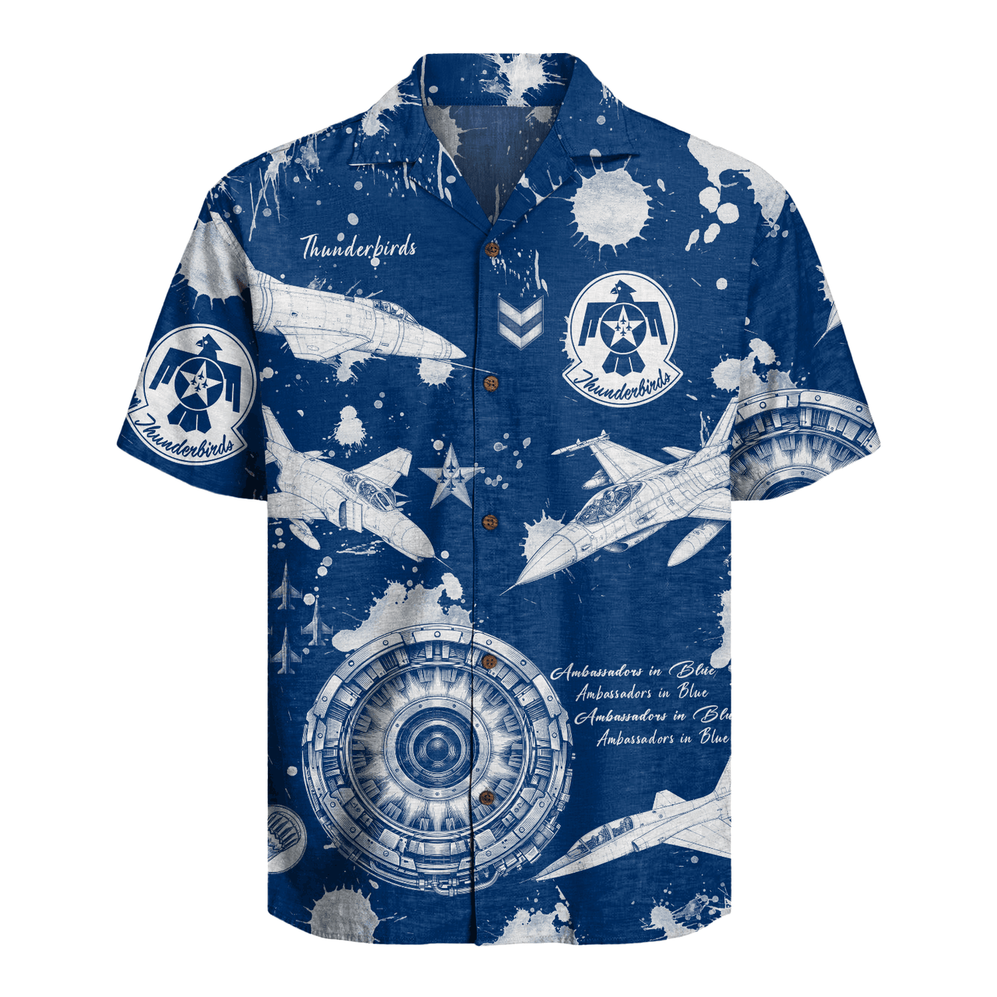 US Air Force - Thunderbirds  Hawaiian Shirt