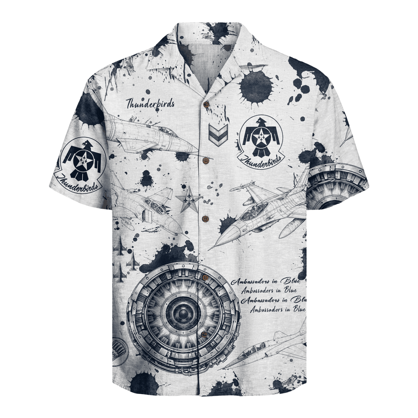 US Air Force - Thunderbirds  Hawaiian Shirt