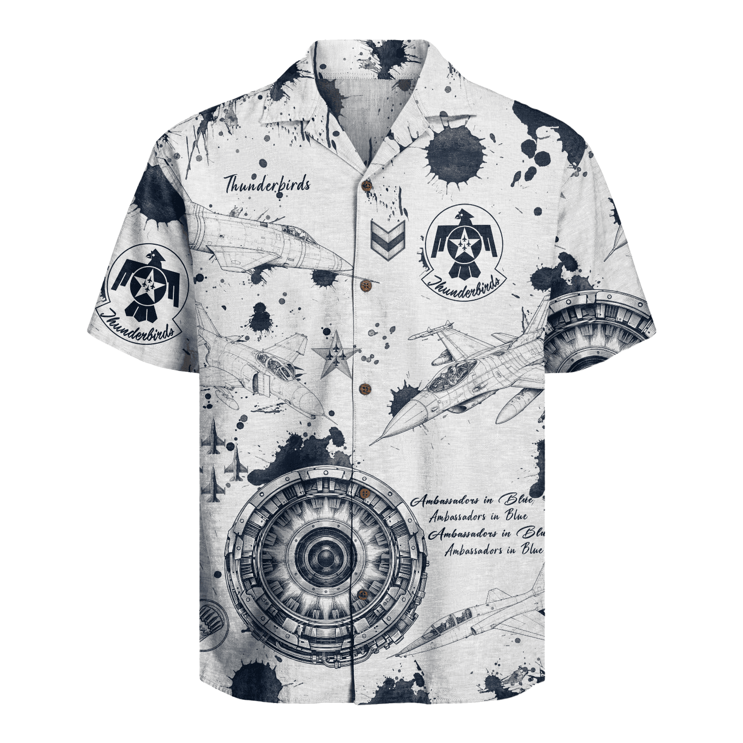 US Air Force - Thunderbirds  Hawaiian Shirt