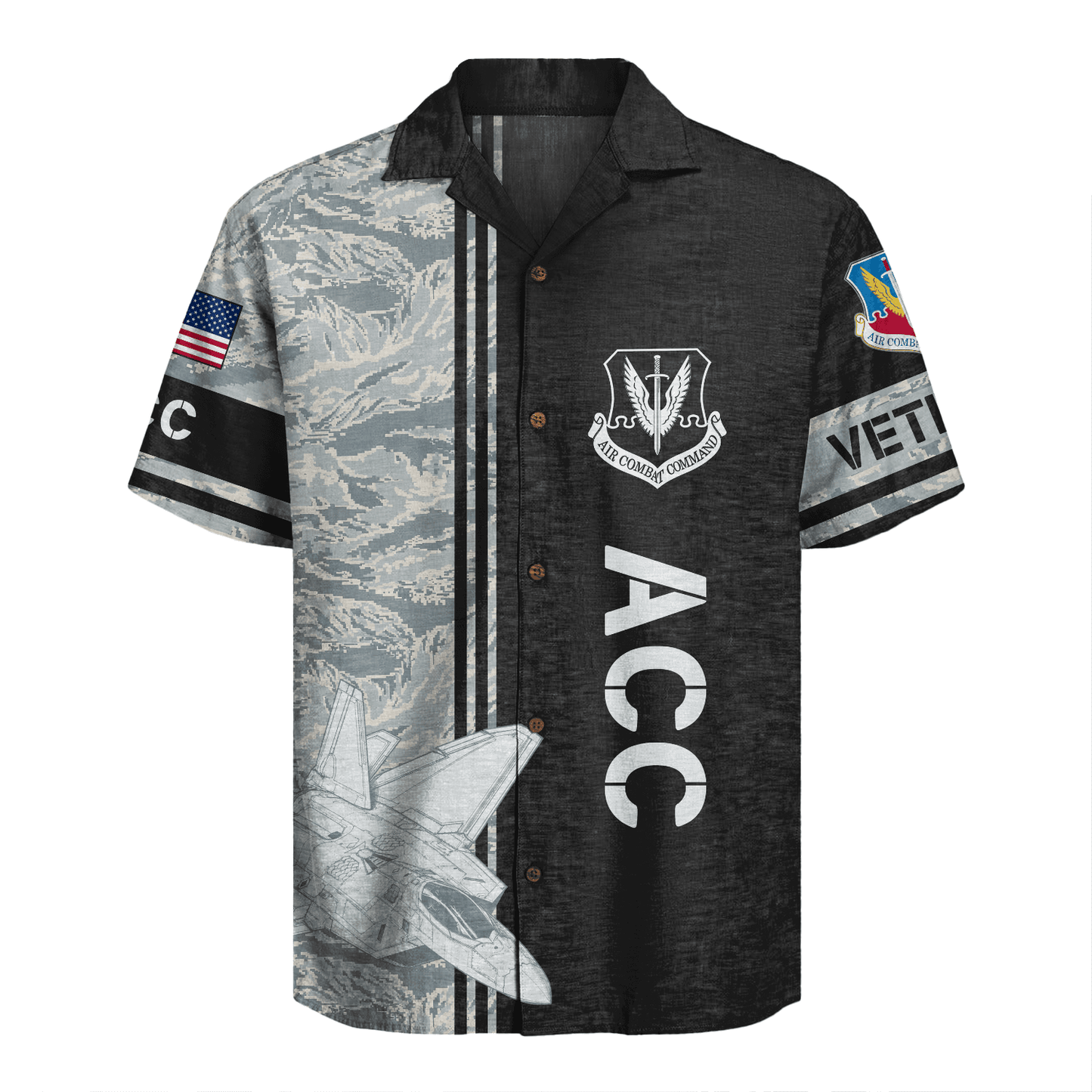 US Air Force - Air Combat Command (ACC) - Hawaiian Shirt