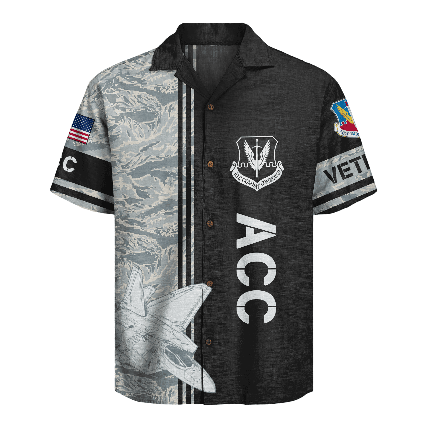 US Air Force - Air Combat Command (ACC) - Hawaiian Shirt