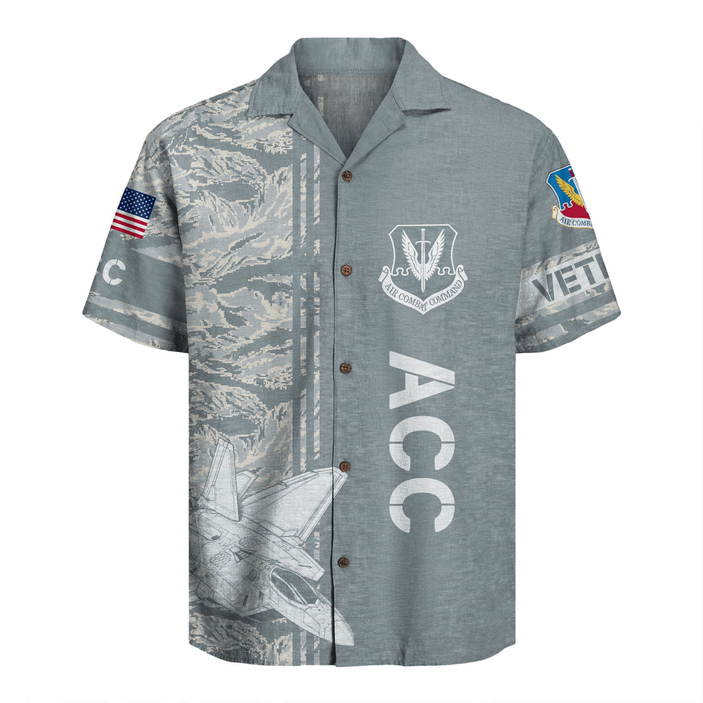 US Air Force - Air Combat Command (ACC) - Hawaiian Shirt
