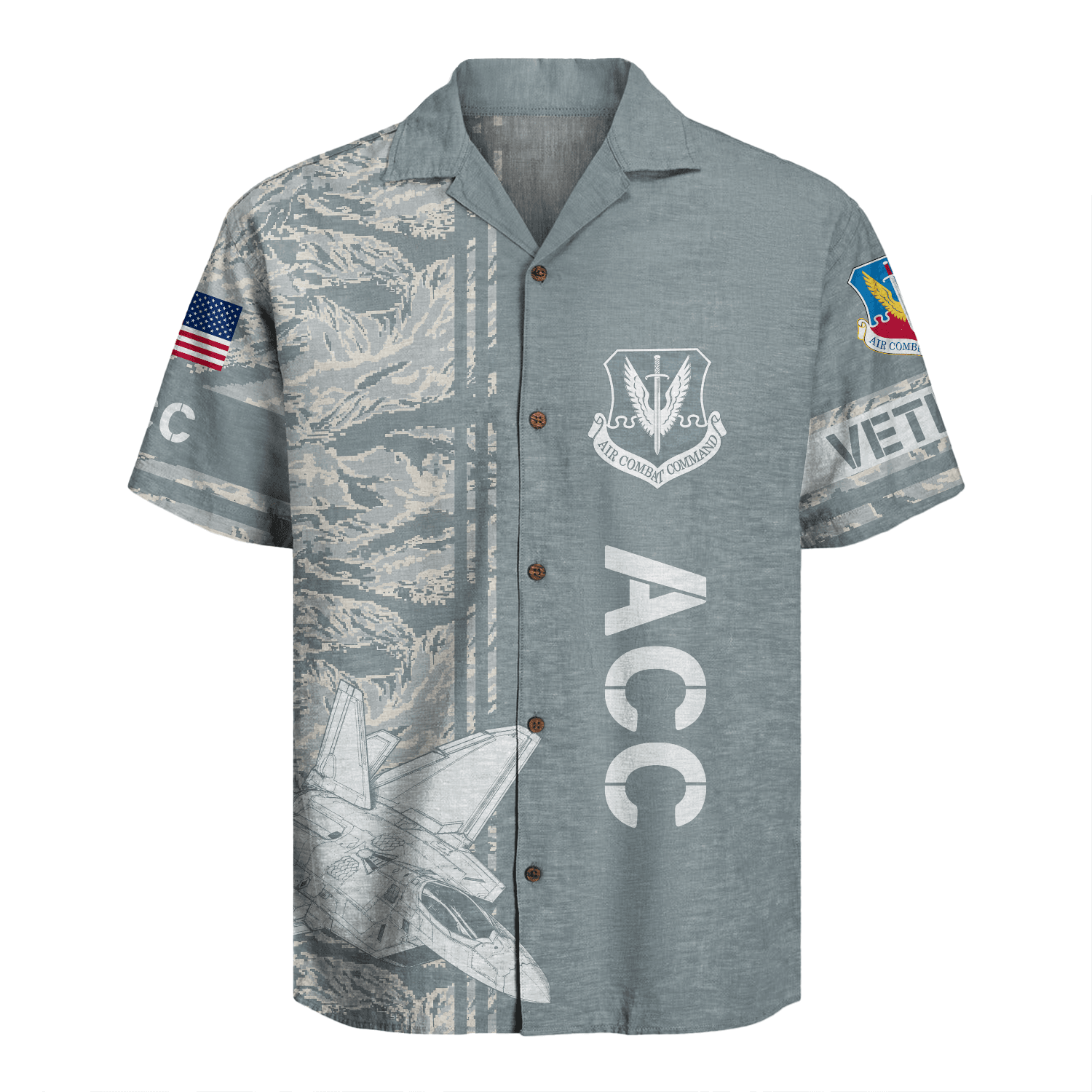 US Air Force - Air Combat Command (ACC) - Hawaiian Shirt