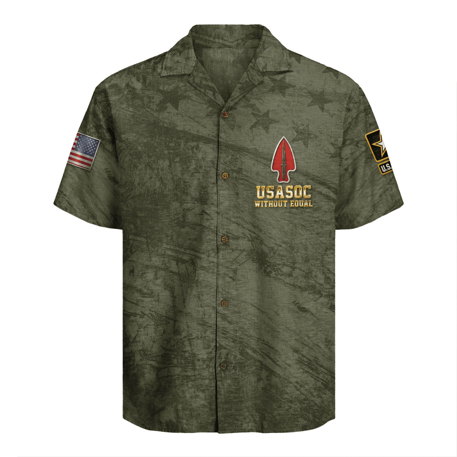 US Army USASOC Hawaiian Shirt