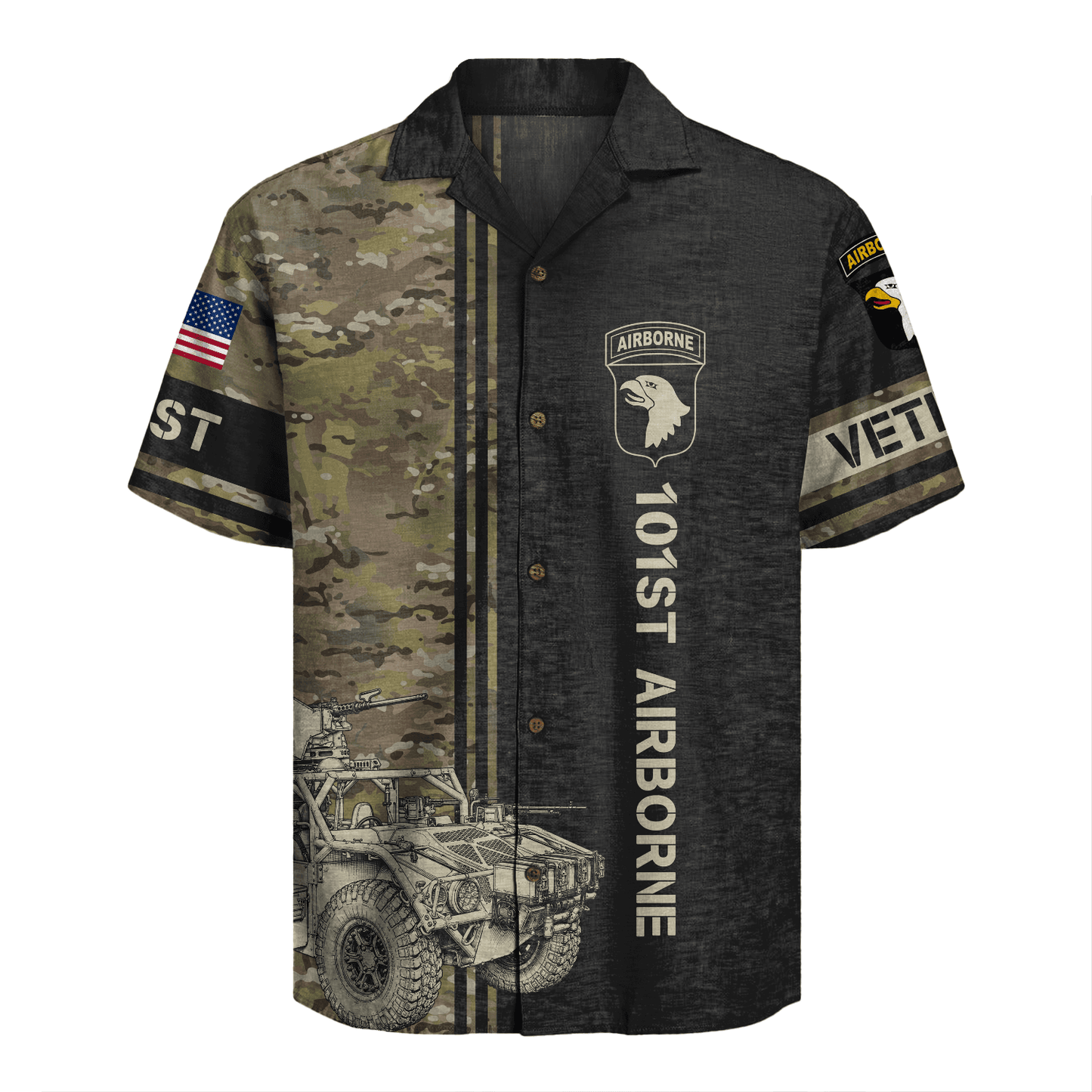 US Army - 101st AirBorne Division Hawaiian Shirt