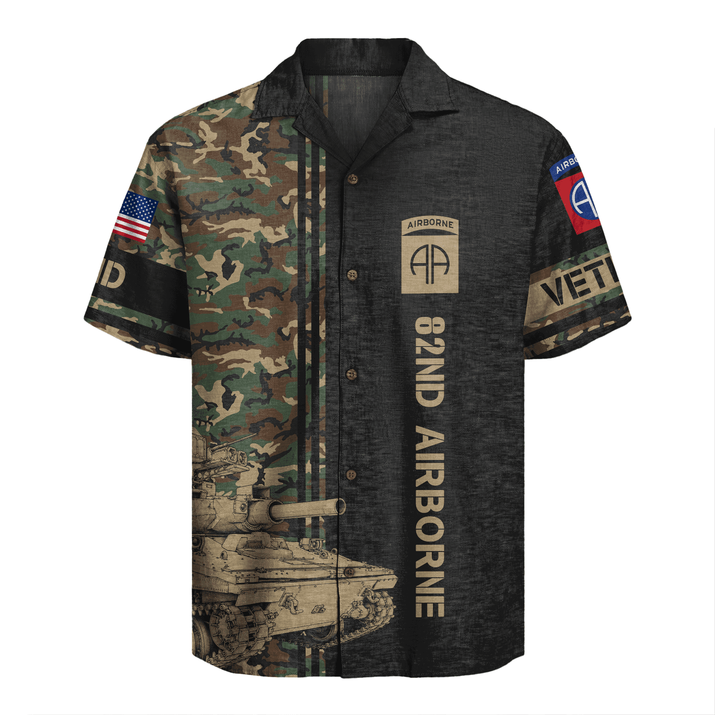 US Army - 82nd AirBorne Division Hawaiian Shirt