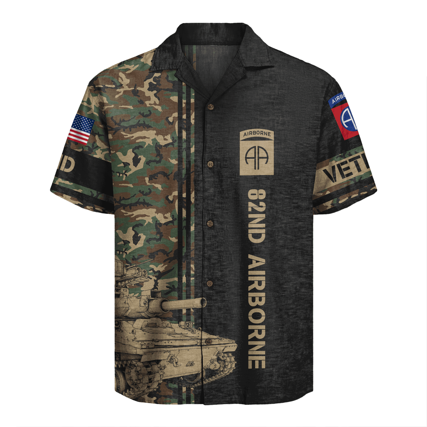 US Army - 82nd AirBorne Division Hawaiian Shirt