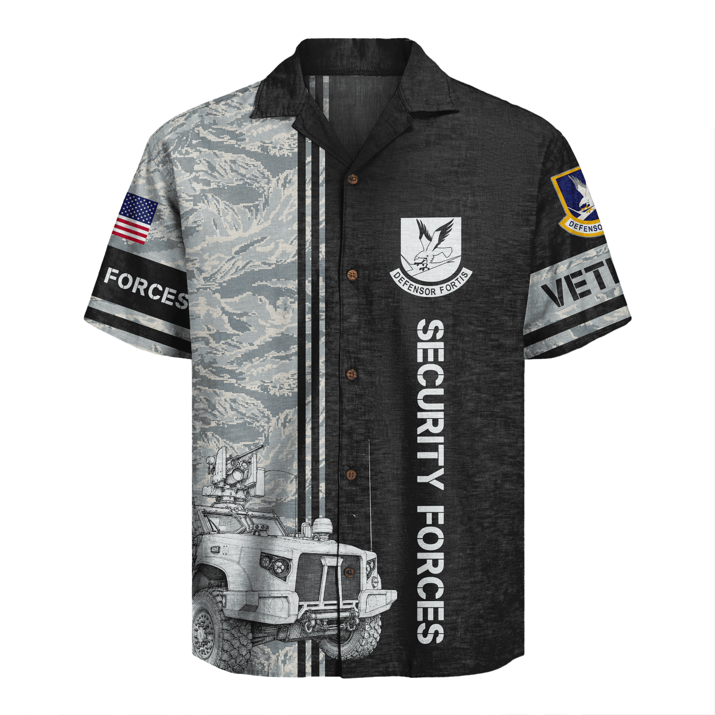 US Air Force - Security Forces (Defenders) - Hawaiian Shirt