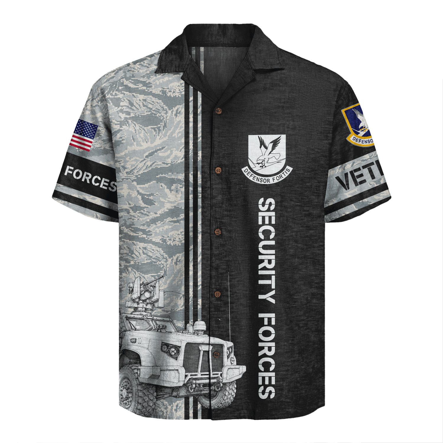 US Air Force - Security Forces (Defenders) - Hawaiian Shirt