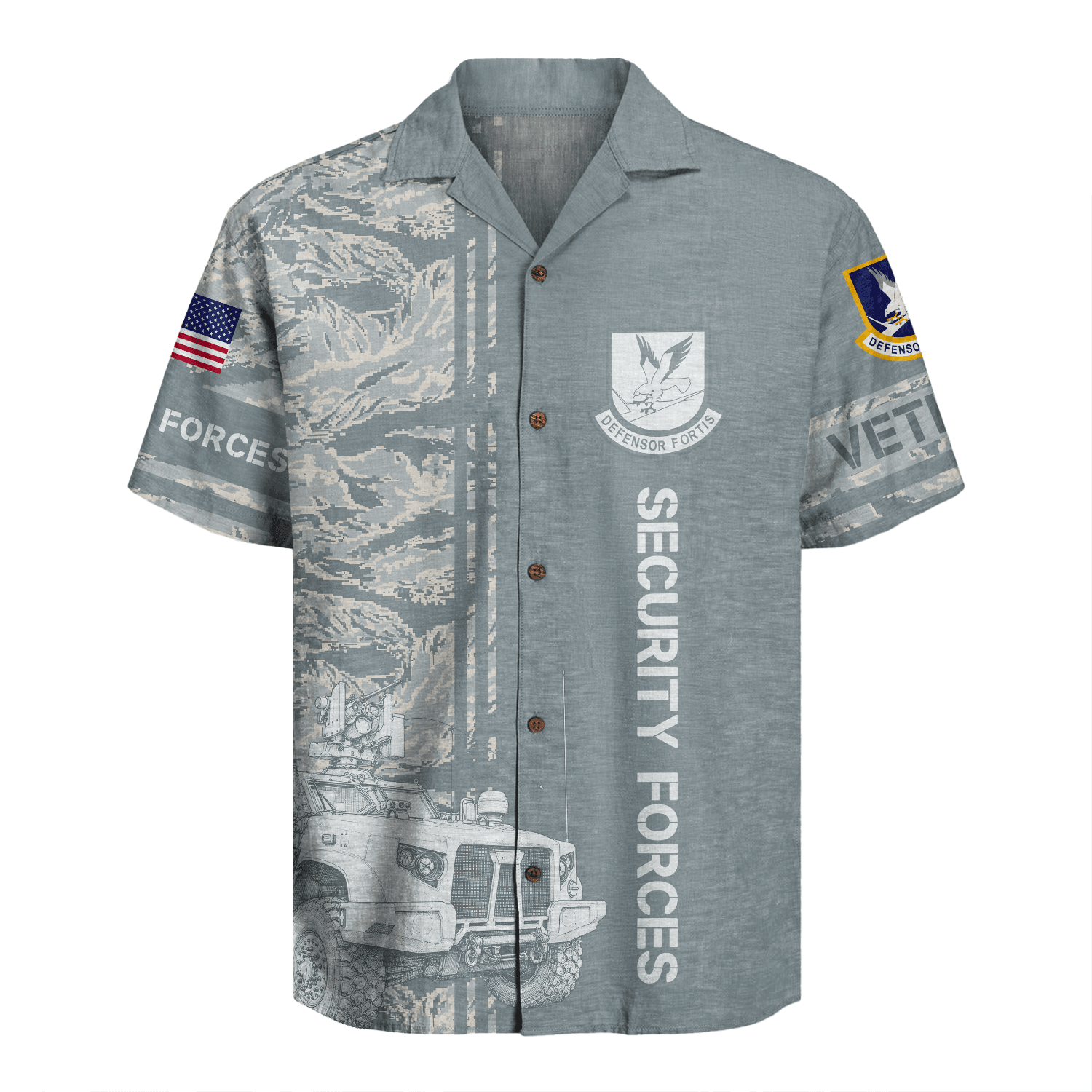 US Air Force - Security Forces (Defenders) - Hawaiian Shirt