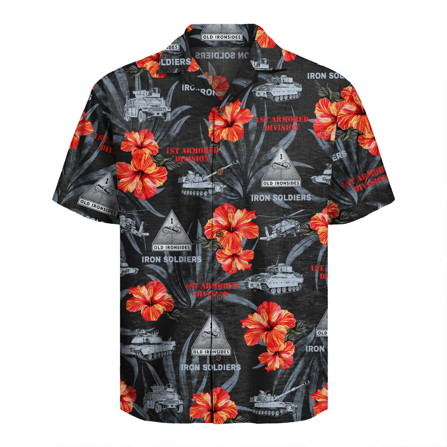 US Army - 1st Armored Division Hawaiian Shirt