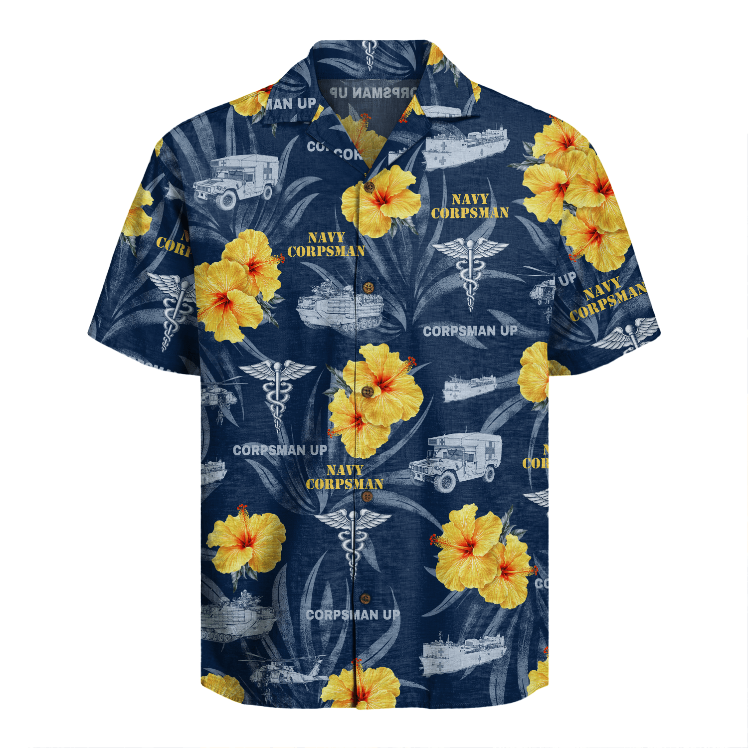 US Navy Corpsman Hawaiian Shirt