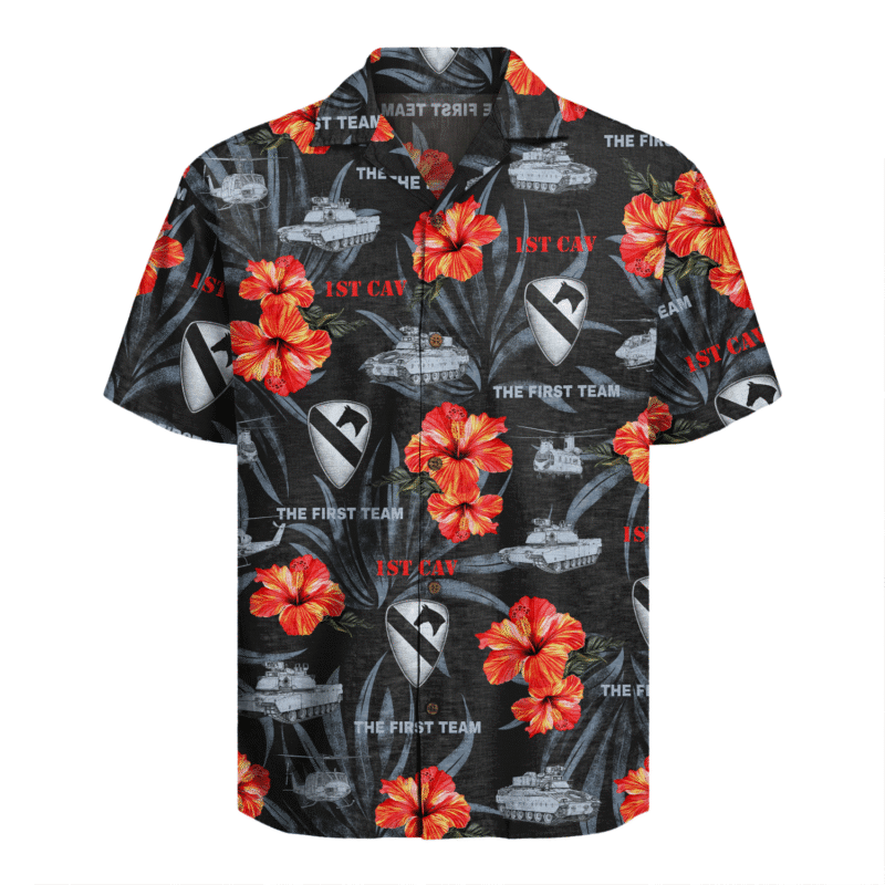US Army 1st Cavalry Division Regiment Hawaiian Shirt