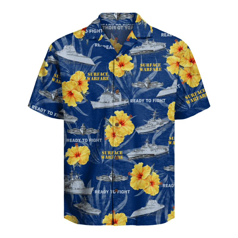 US Navy Surface Warfare Hawaiian Shirt