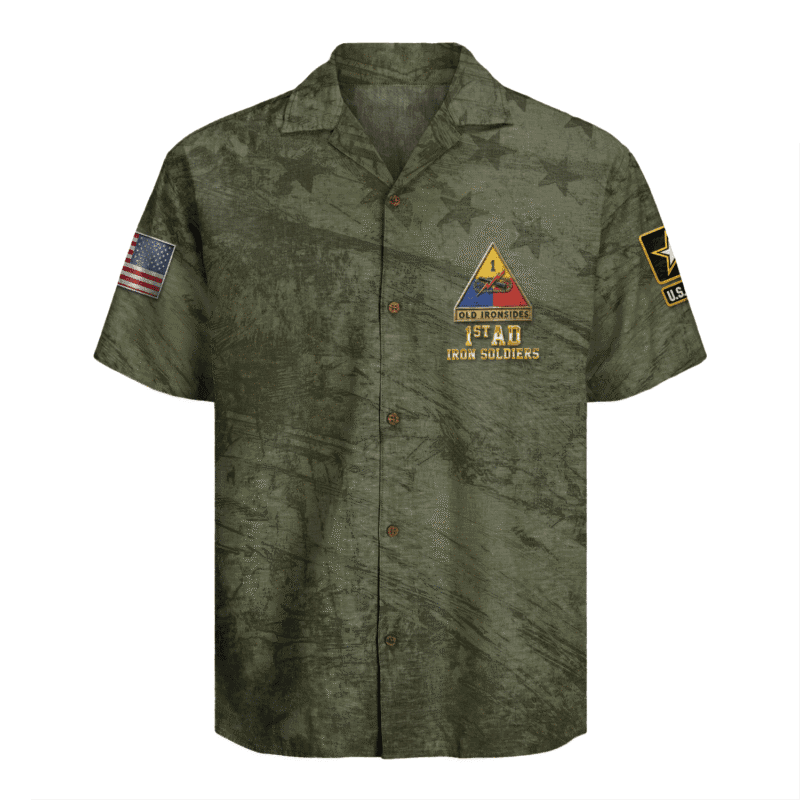 US Army - 1st Armored Division Hawaiian Shirt