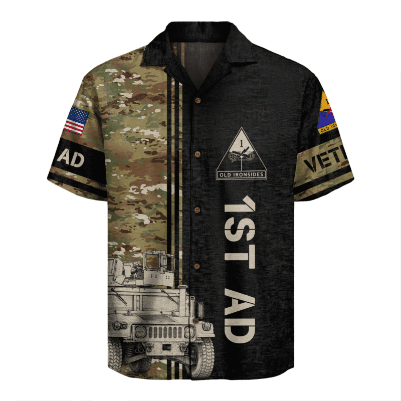 US Army - 1st Armored Division Hawaiian Shirt