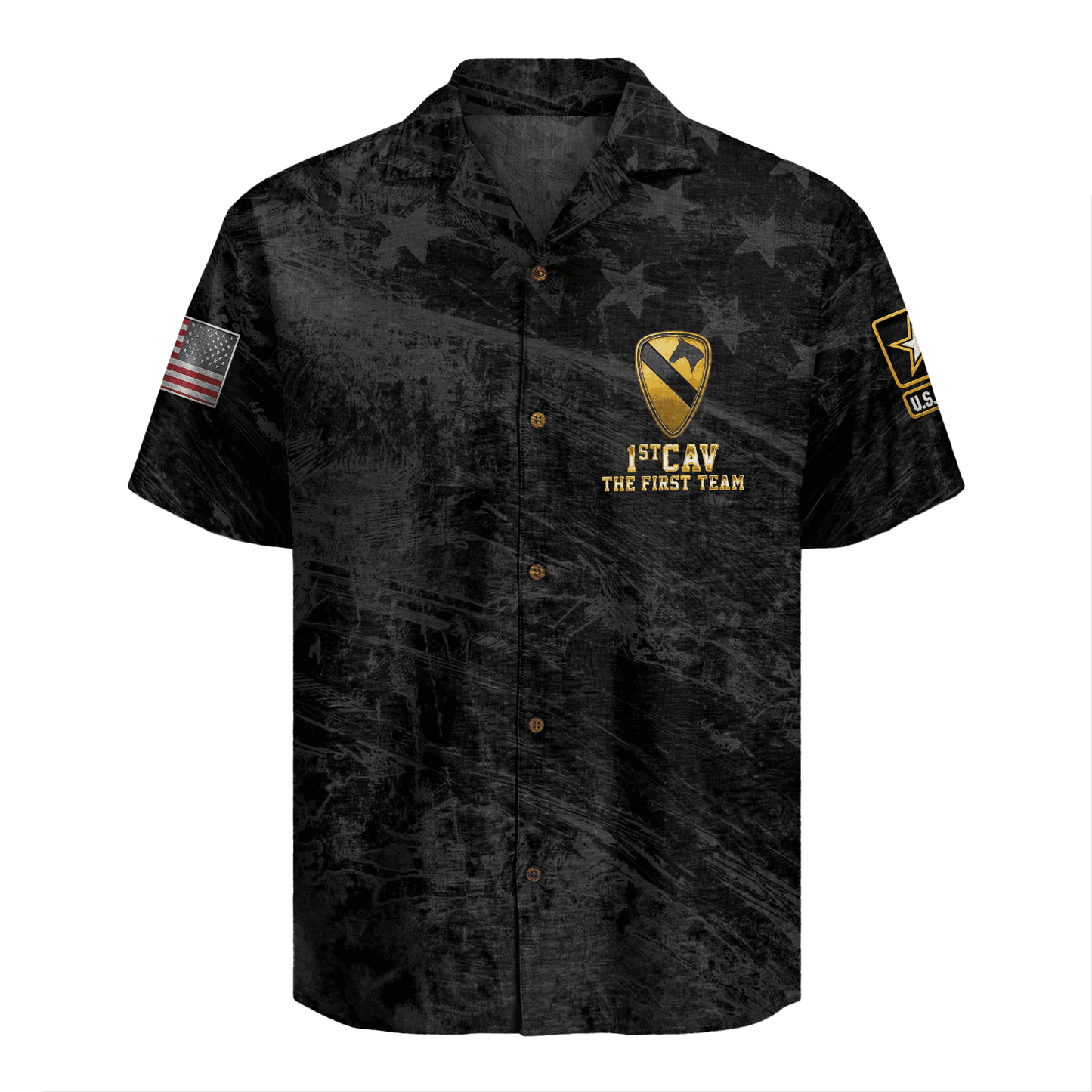 US Army 1st Cavalry Division Regiment Hawaiian Shirt