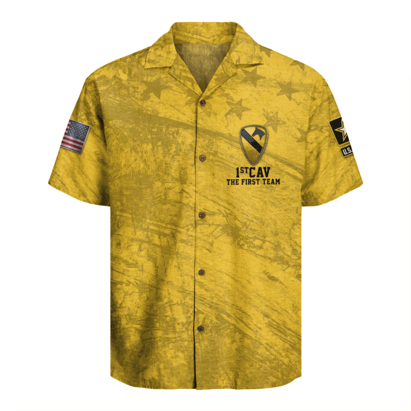 US Army 1st Cavalry Division Regiment Hawaiian Shirt