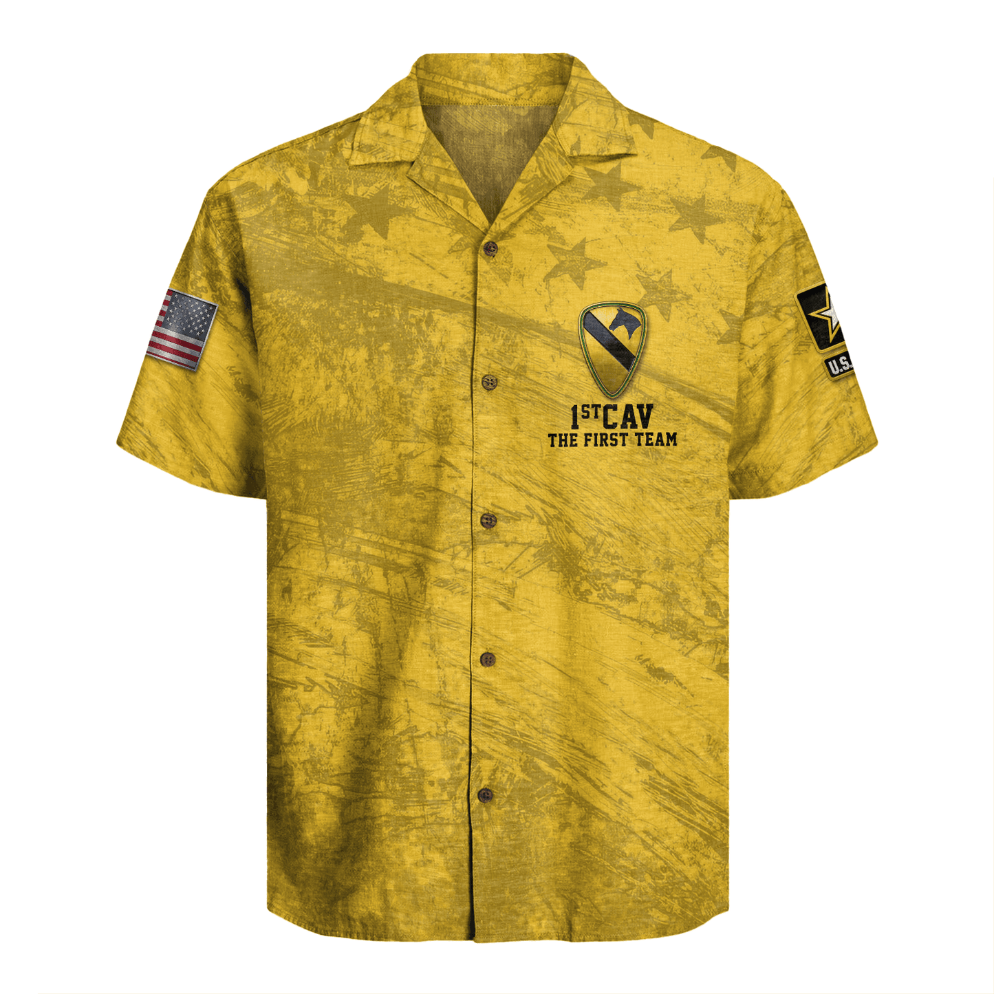US Army 1st Cavalry Division Regiment Hawaiian Shirt