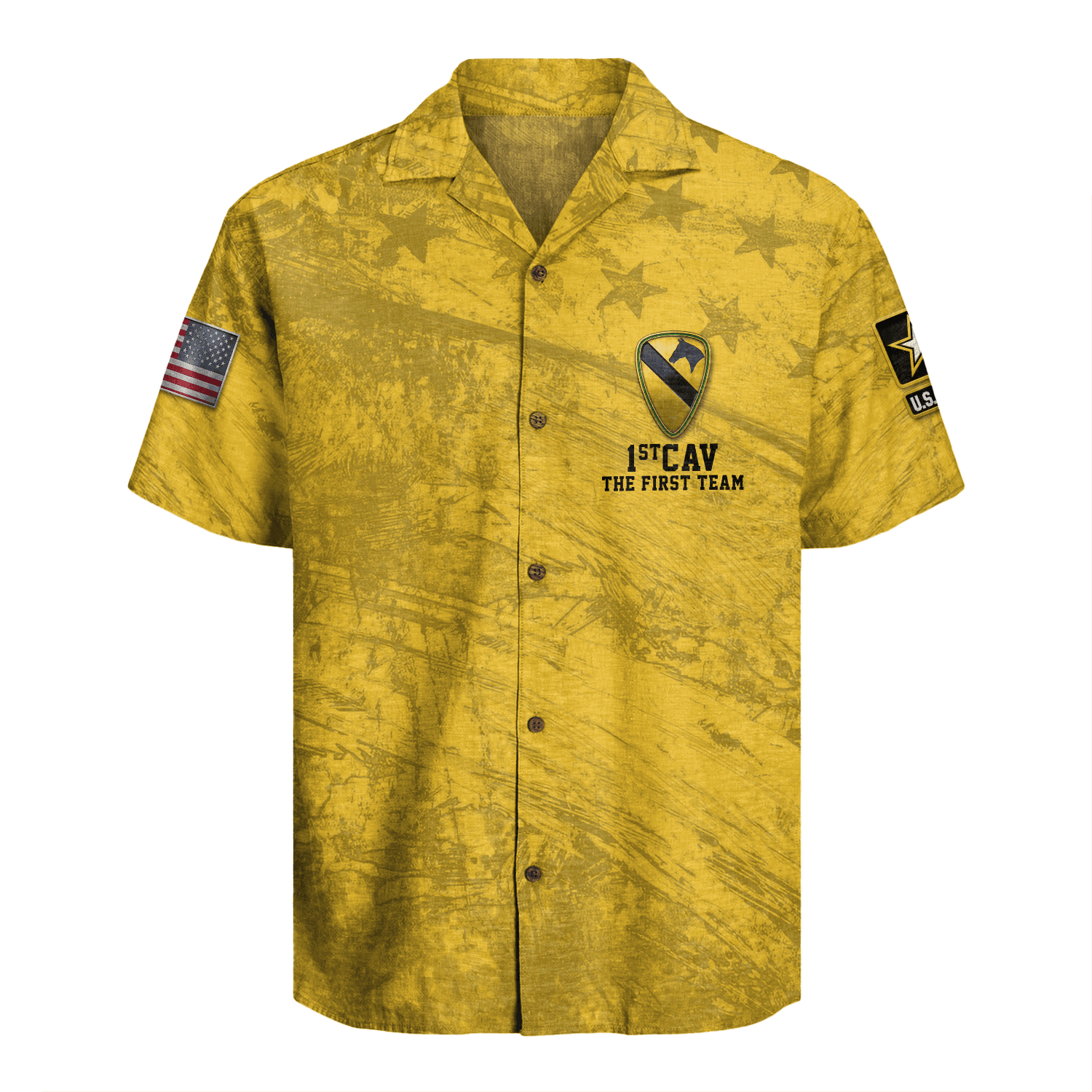 US Army 1st Cavalry Division Regiment Hawaiian Shirt