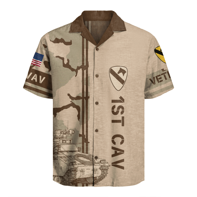 US Army 1st Cavalry Division Regiment Hawaiian Shirt