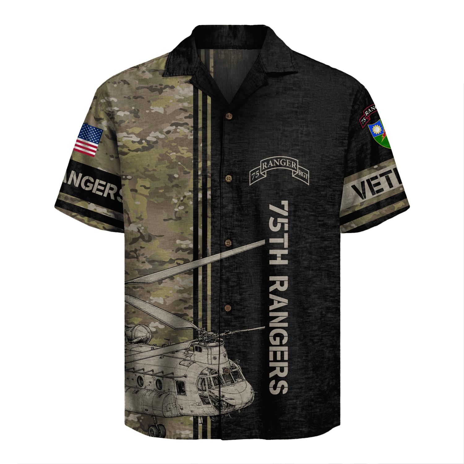 US Army - 75th Ranger Hawaiian Shirt