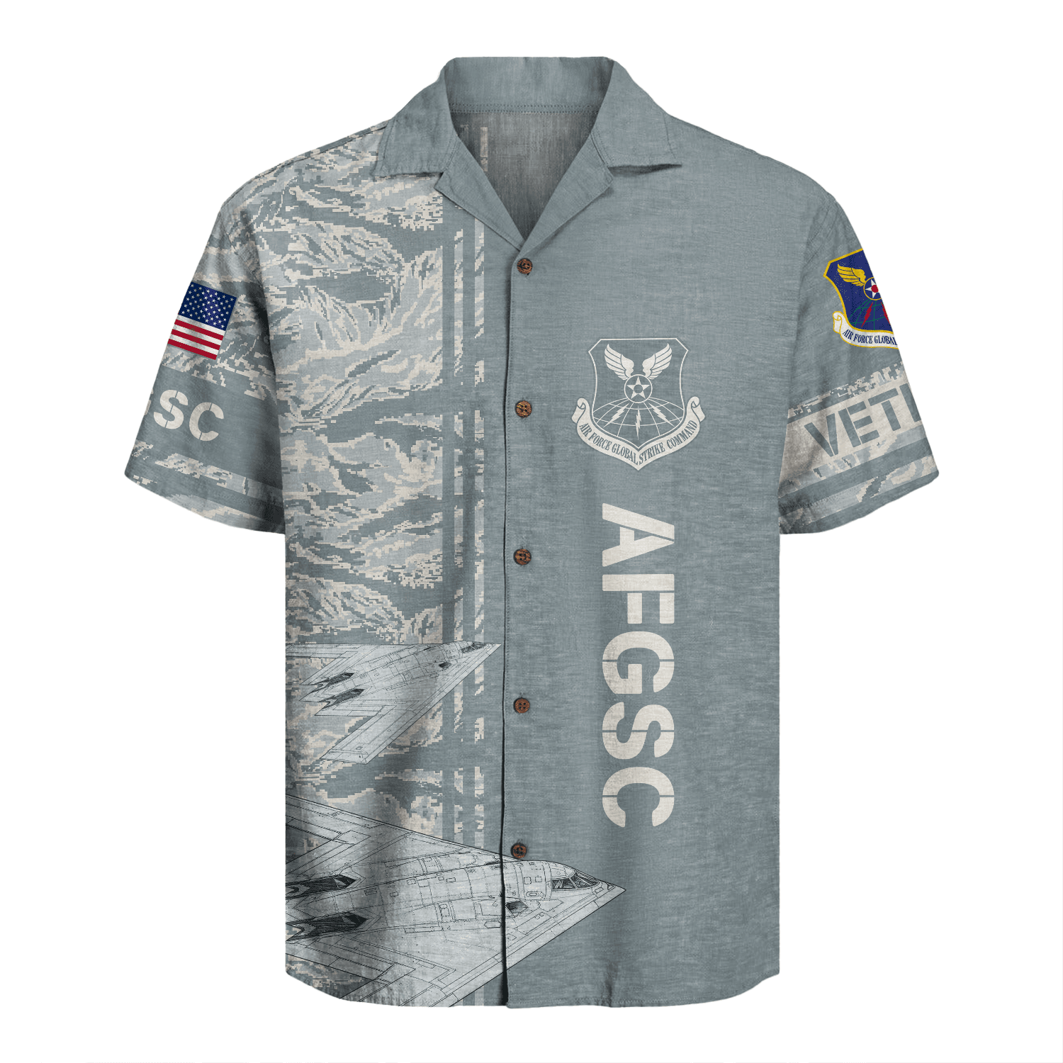 US Air Force - Global Strike Command (AFGSC) - Hawaiian Shirt