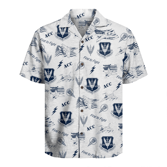 US Air Force - Air Combat Command (ACC) - Hawaiian Shirt