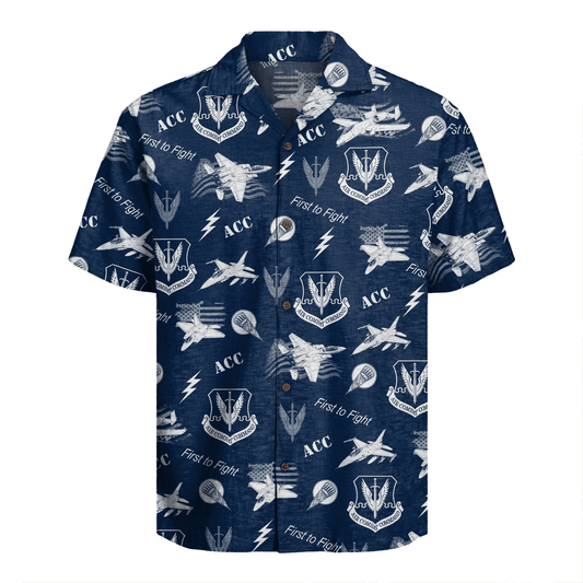 US Air Force - Air Combat Command (ACC) - Hawaiian Shirt