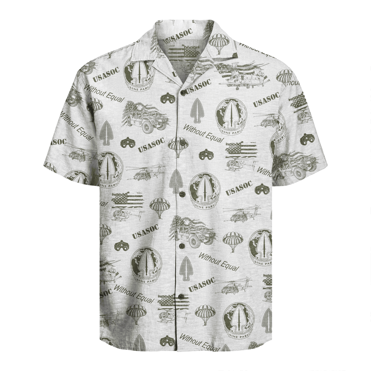 US Army USASOC Hawaiian Shirt