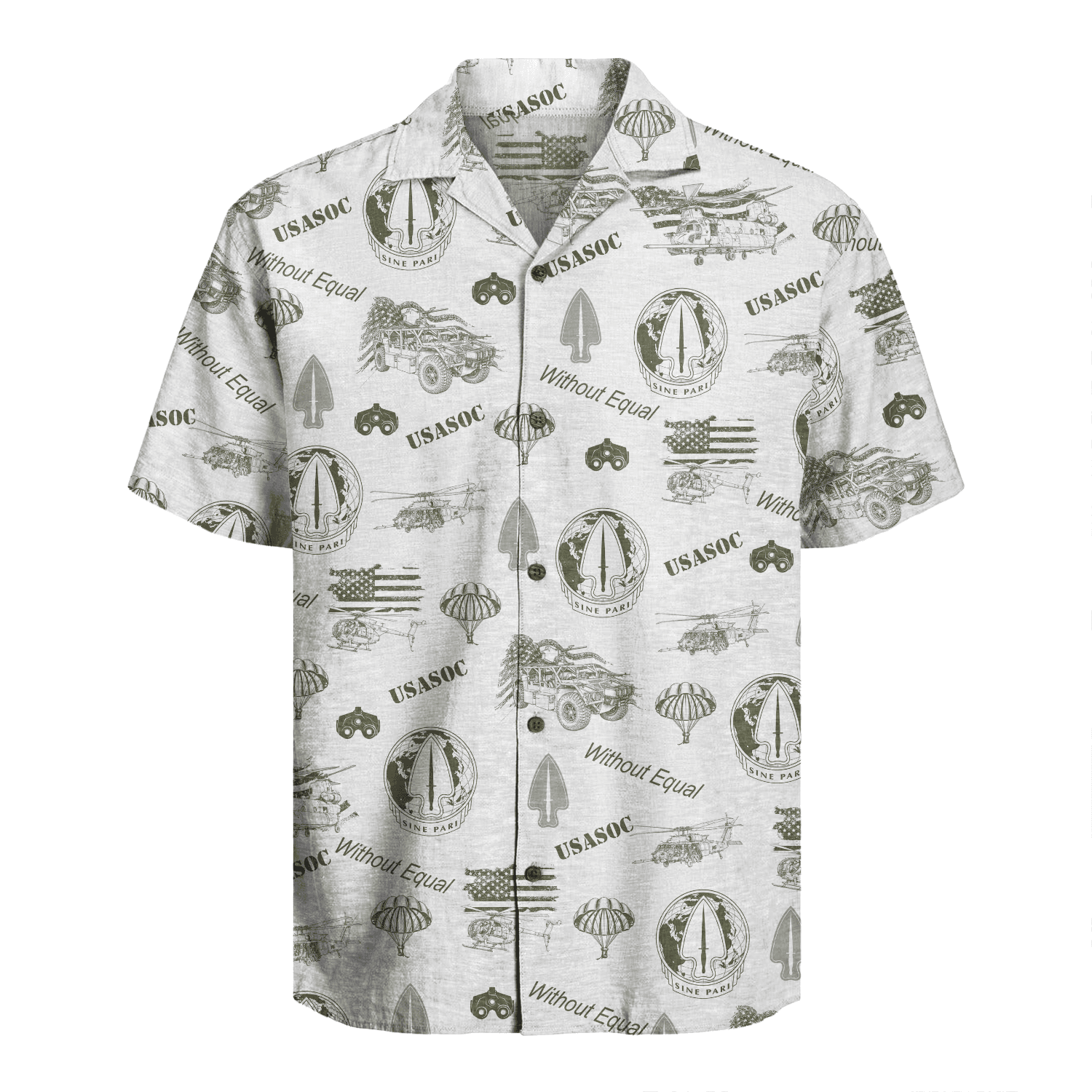 US Army USASOC Hawaiian Shirt