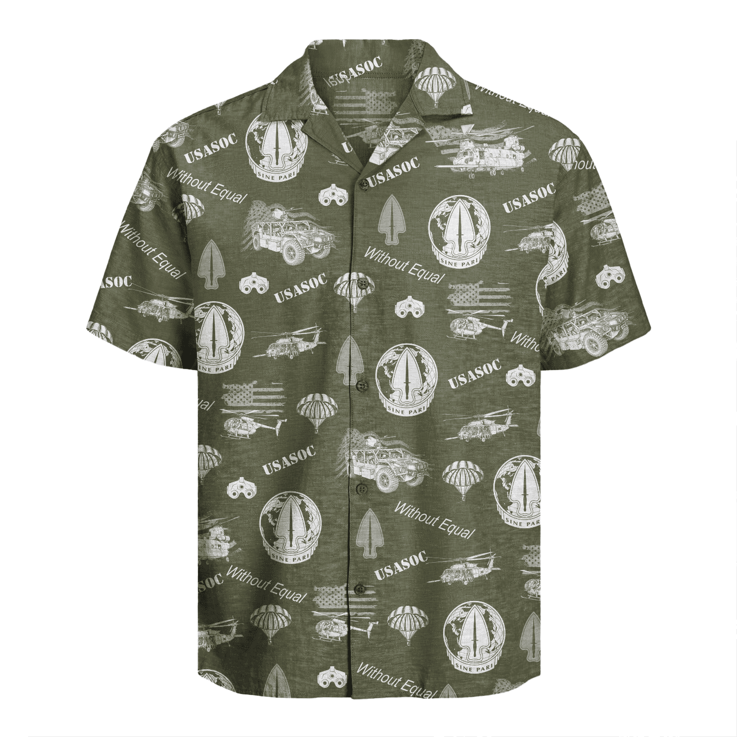 US Army USASOC Hawaiian Shirt