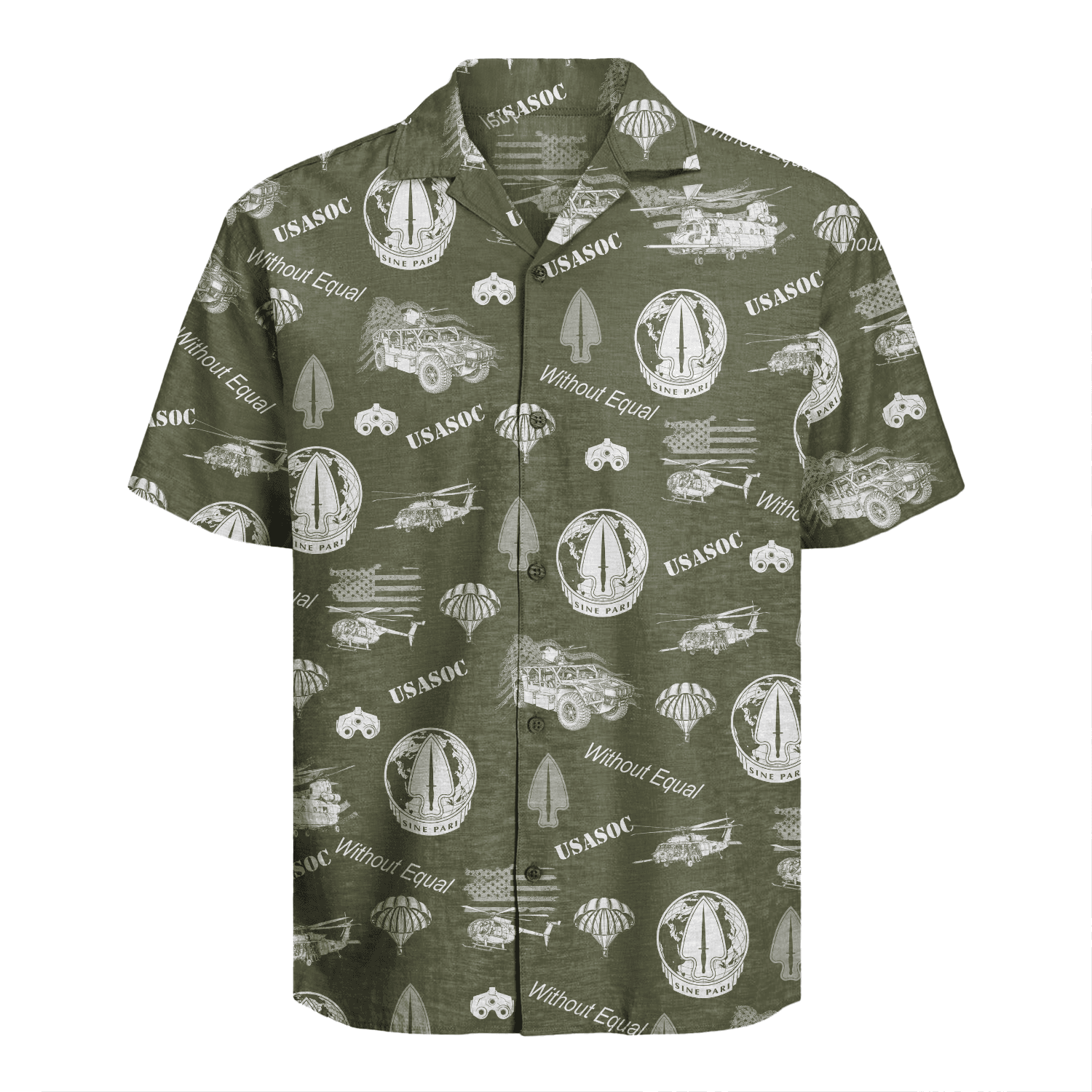 US Army USASOC Hawaiian Shirt