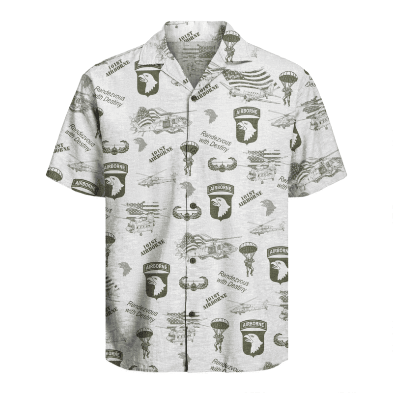 US Army - 101st AirBorne Division Hawaiian Shirt