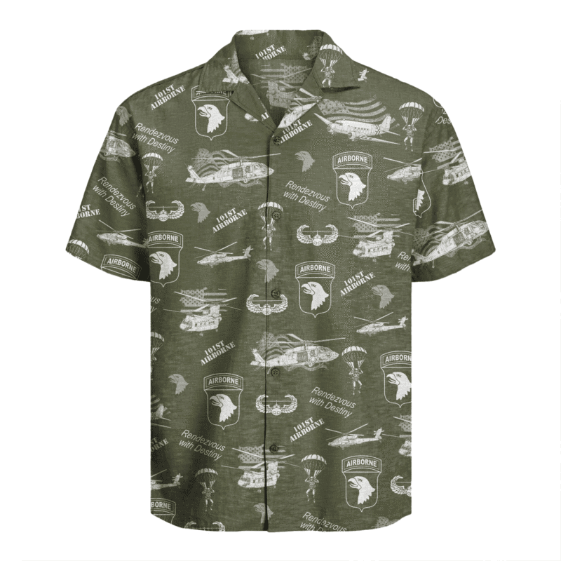 US Army - 101st AirBorne Division Hawaiian Shirt