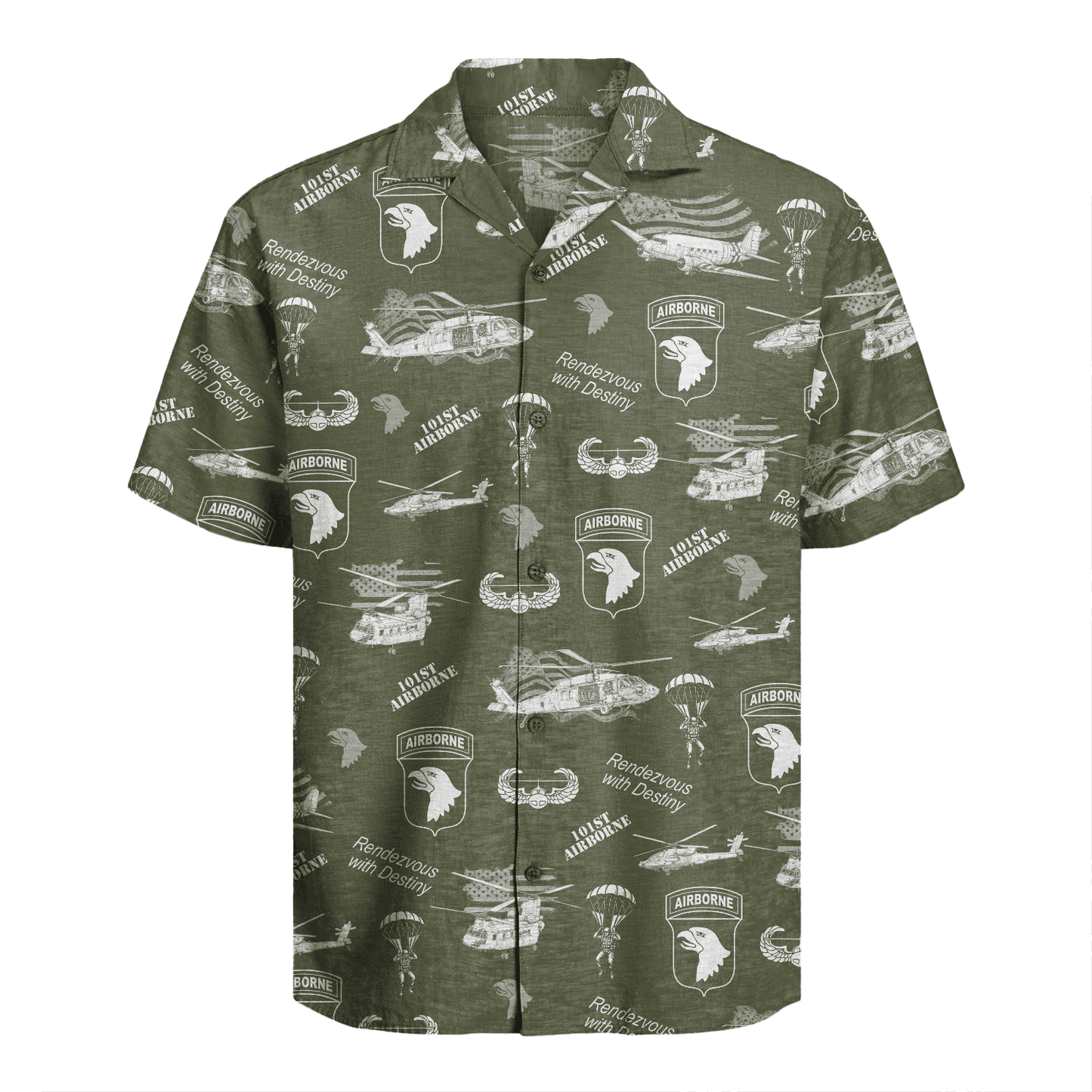 US Army - 101st AirBorne Division Hawaiian Shirt