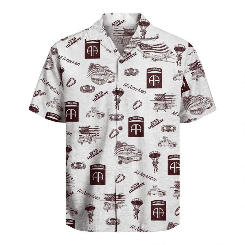 US Army - 82nd AirBorne Division Hawaiian Shirt