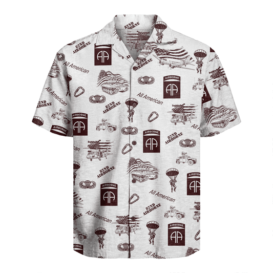 US Army - 82nd AirBorne Division Hawaiian Shirt