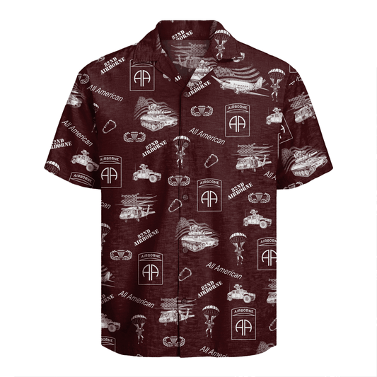 US Army - 82nd AirBorne Division Hawaiian Shirt