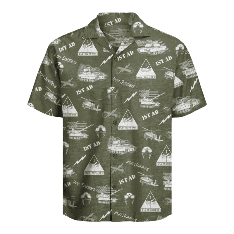 US Army - 1st Armored Division Hawaiian Shirt