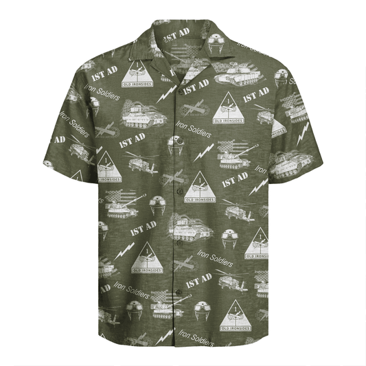 US Army - 1st Armored Division Hawaiian Shirt