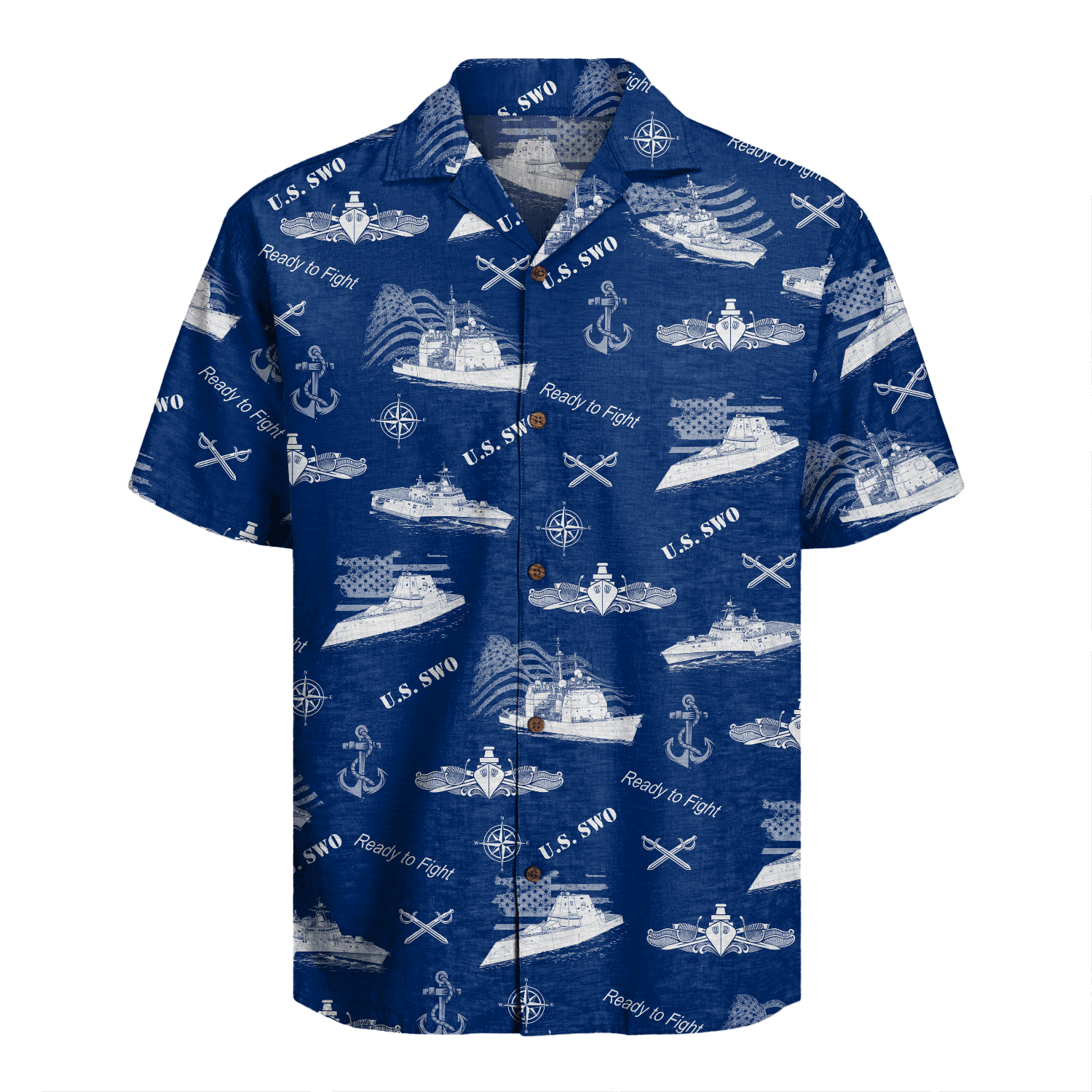 US Navy Surface Warfare Hawaiian Shirt