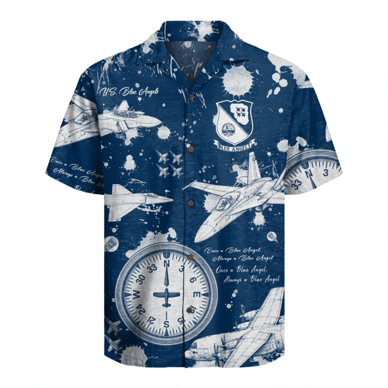 US Navy Blue Angels Hawaiian Shirt