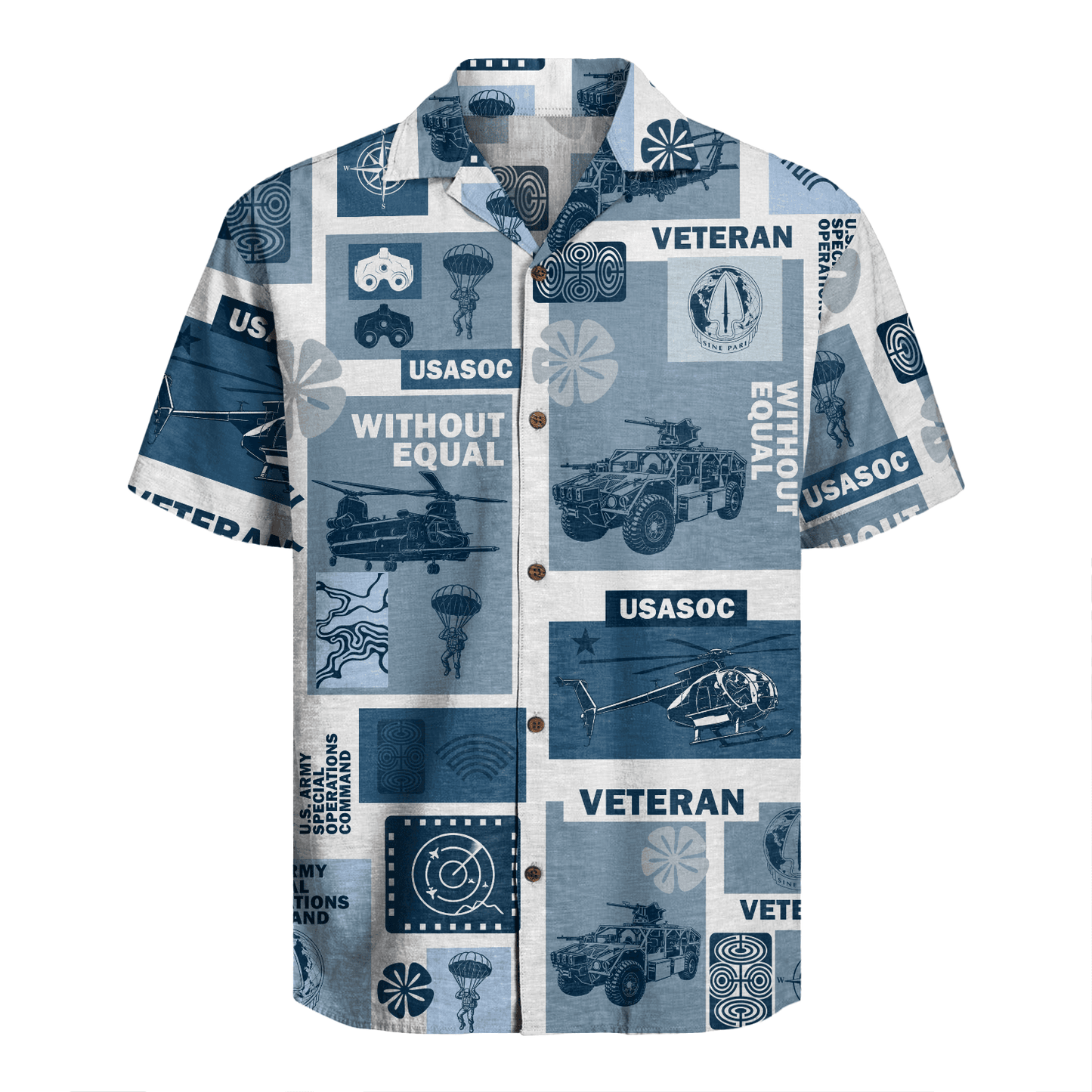 US Army USASOC Hawaiian Shirt