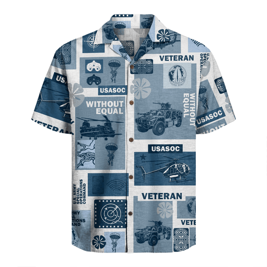 US Army USASOC Hawaiian Shirt